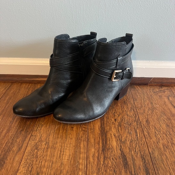 Coach Women’s Black Leather Pauline Heeled Ankle Boots - Picture 2 of 15